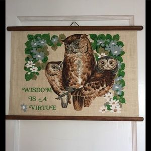 Vintage Owl wall hanging